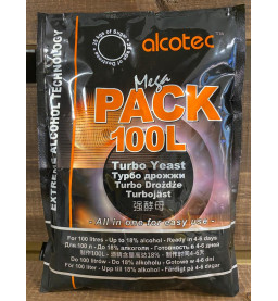 Дрожжи Alcotec "Megapack 100L" , 360гр